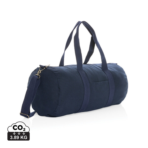 Sac de sport en toile recyclée et non teintée Impact AWARE™ - Bleu Marine