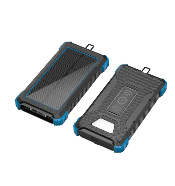 Solar power bank with wireless charging 10000mAh
