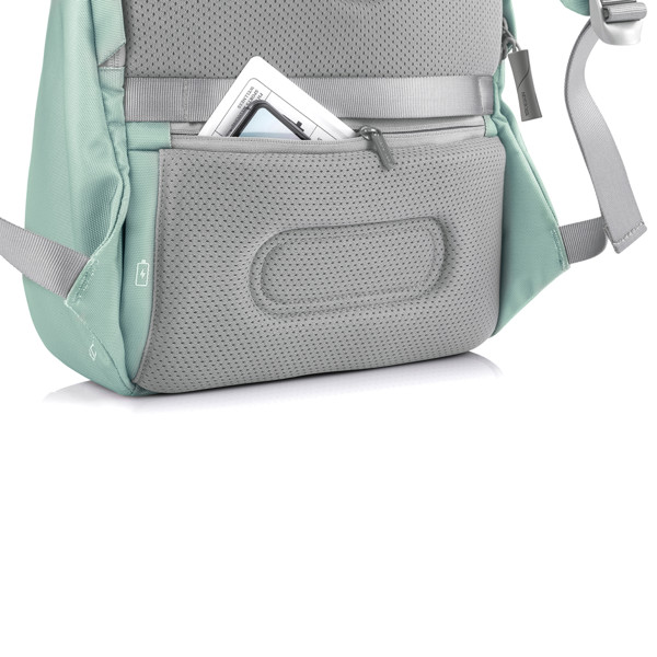Xd Design Bobby Soft backpack, 15.6 inch, rPET - Mint Green / Light Grey