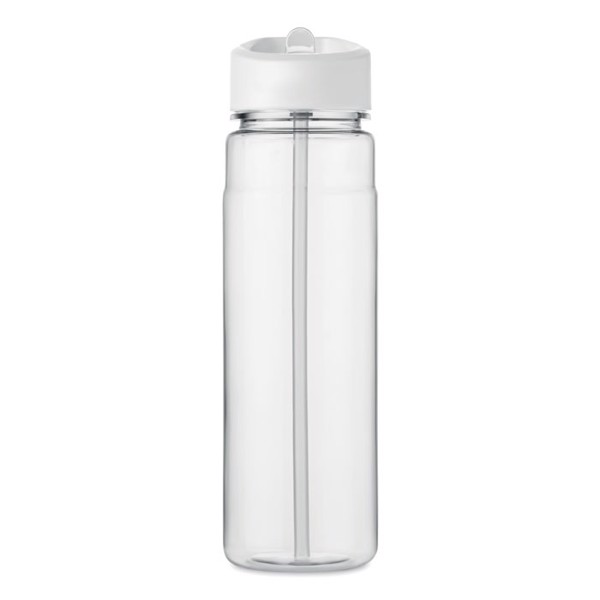 RPET bottle 650ml PP flip lid Alabama - White