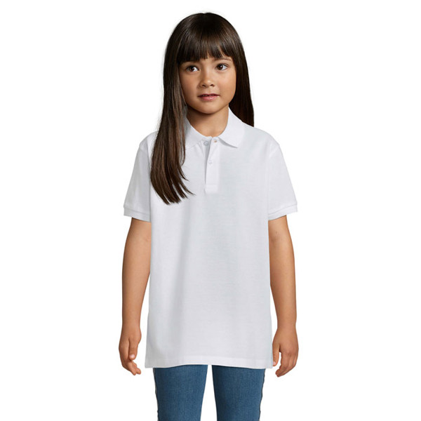 PERFECT KIDS POLO 180g - White / 4XL