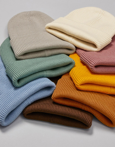 Berretto Classico Con Risvolto Profondo - White / ONE SIZE