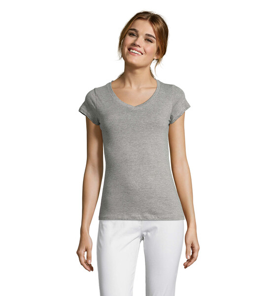 MOON T-SHIRT SENHORA 150g - Cinzento Dois TonsXL