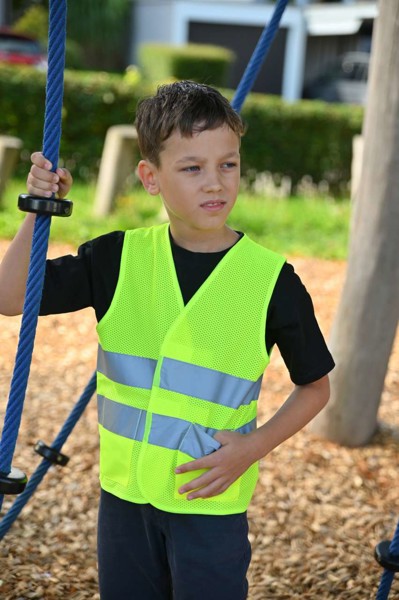 Mesh Safety Vest For Children "Korfu" - Hi-Vis Yellow / XS