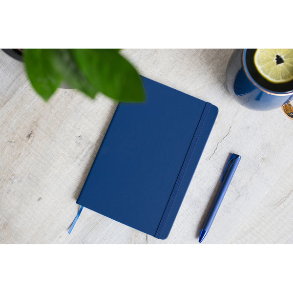 Notebook A5, recycled PU | Roderick - white