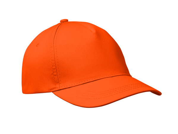 Baseball cap 5 panels 160g/m² Buzz - Orange