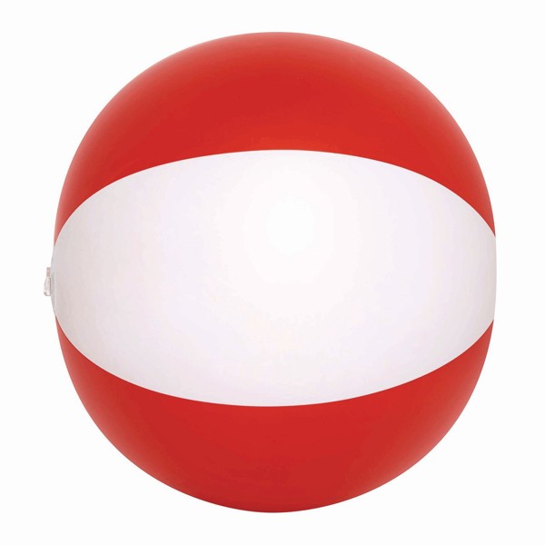 Aufblasbarer Strandball Atlantic - Rot / Weiß