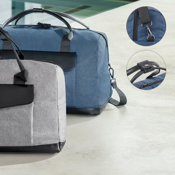 Motion Bag. Travel bag in cationic 600D and polypropylene - Light Grey