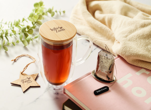 Double wall glass mug 450ml Existing Name