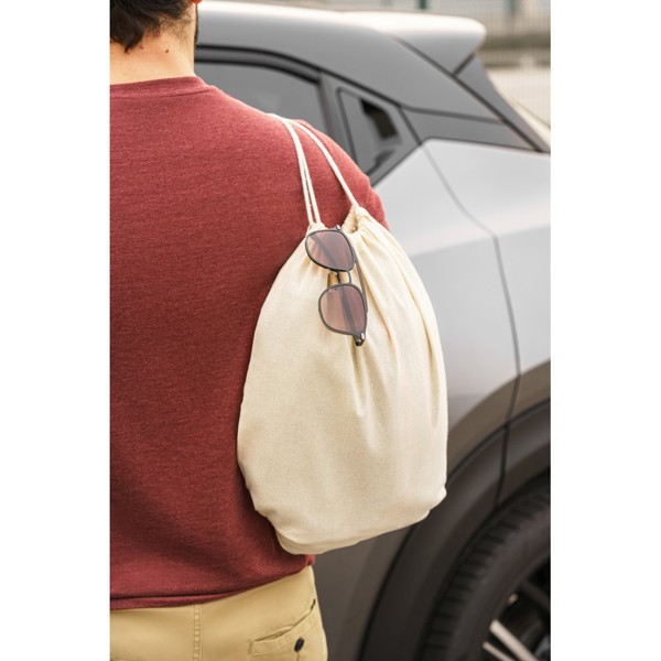 PS - NAMPULA. 100% organic cotton backpack bag (120 g/m²)