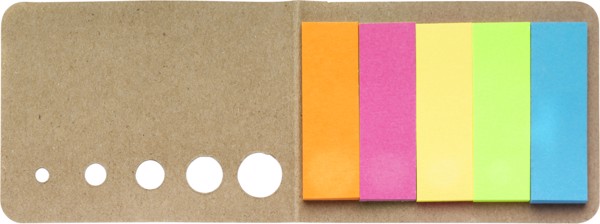 Cardboard sticky note holder - Brown
