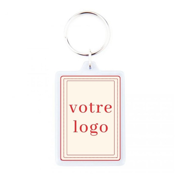 Rectangular key ring - France