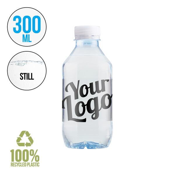 Water bottle Ira - Transparent white cap / ST