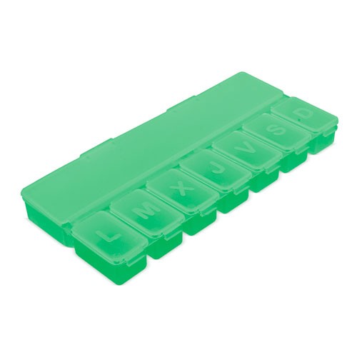 PASTILLERO 8 COMPARTIMENTOS "VRIX" - Verde