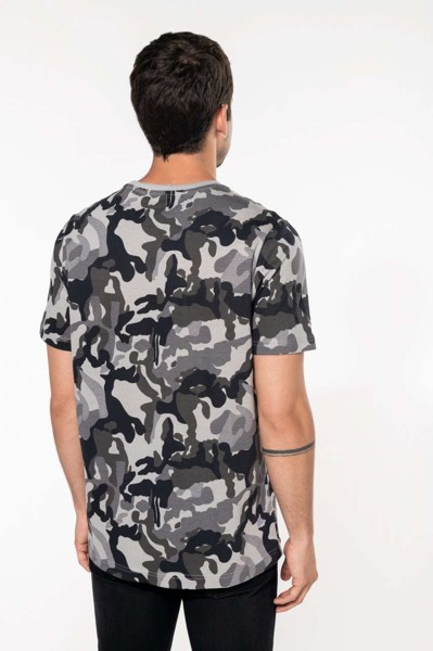 Men's Short-Sleeved Camo T-Shirt - S
