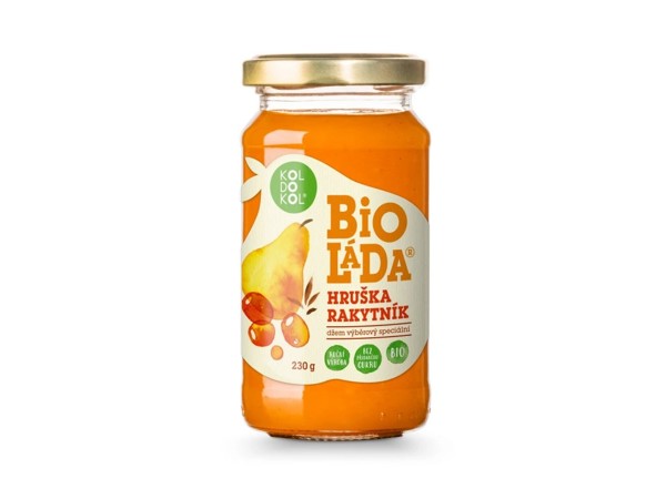 Bioláda rakytník a hruška 230g
