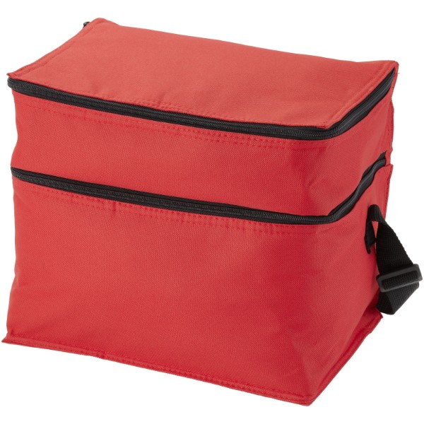 Oslo 2-zippered compartments cooler bag 13L - Red