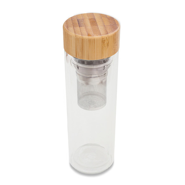 420 ml Celle glass bottle with infuser