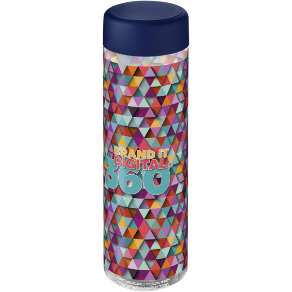 H2O Active® Vibe 850 ml Sportflasche mit Drehdeckel - transparent / blau