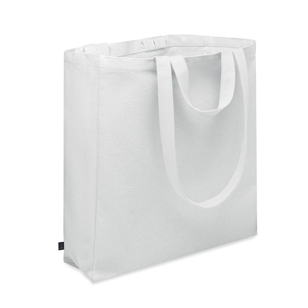 Recycled cotton shopping bag Gave Colour - White