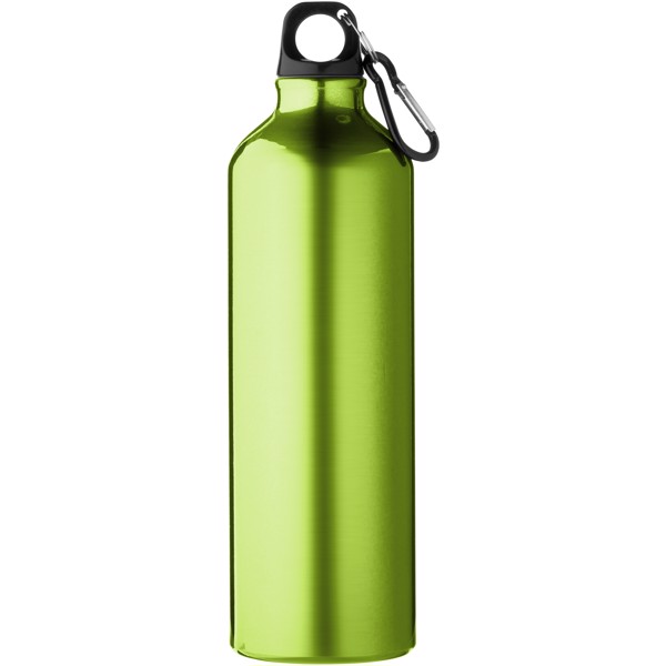 Oregon 770 ml aluminium water bottle with carabiner - Lime