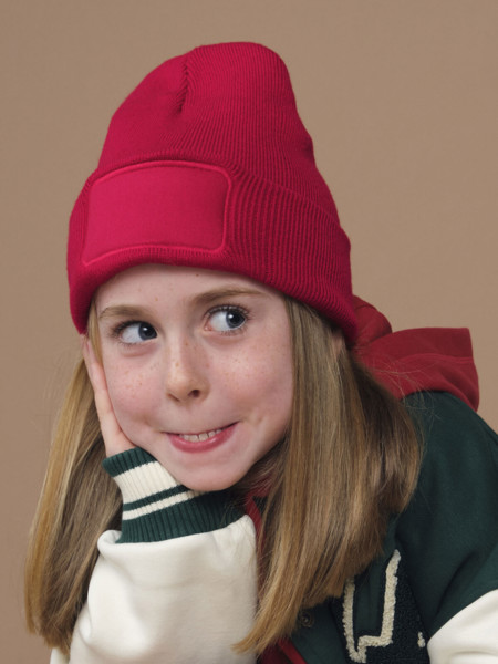 Kids Original Patch Beanie - Black