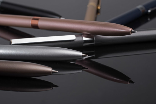 Gel pen GELLE black refill - silver