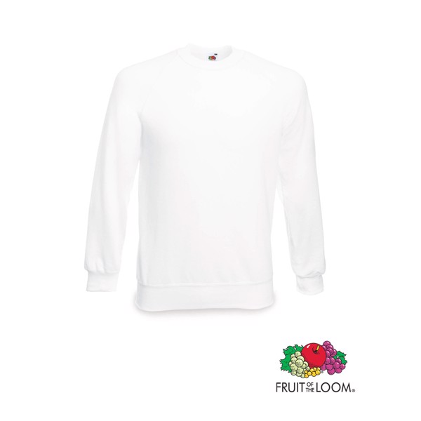 Sweatshirt Raglan - Branco / XL