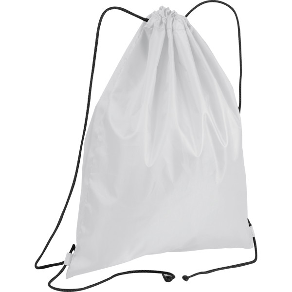 Gymbag made of recycled polyester WANDA - White