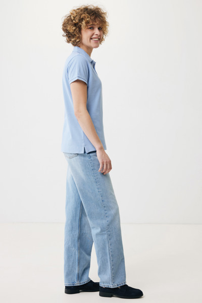 Dámské polo tričko Iqoniq Yosemite z recykl. bavlny - Sky Blue / XL