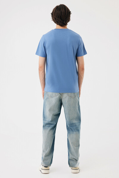 Lehké tričko IQONIQ Sierra z recykl. bavlny - Moon Blue / XXXL