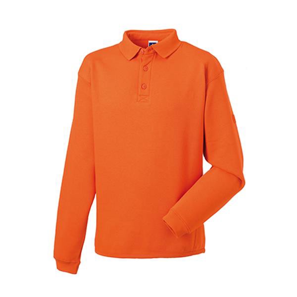 Sweatshirt Polo Resistente De Trabalho 300G - 80% Algodão/ 20% Poliéster - Laranja / 2XL