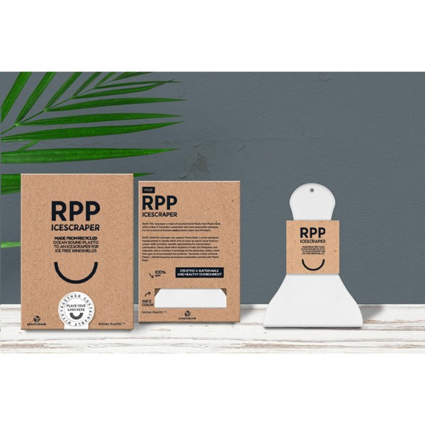 Plastic Bank Recycled Ice Scraper grattoir à glace - Blanc