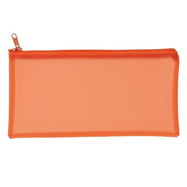 TROUSSE EN PVC TRANSLUCIDE - Orange