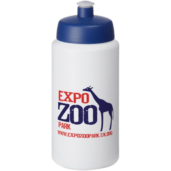 Bouteille de sport Baseline® Plus 500ml couvercle sport - Blanc / Bleu