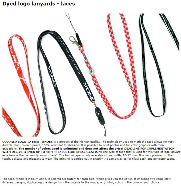 Lanyards - custom made
