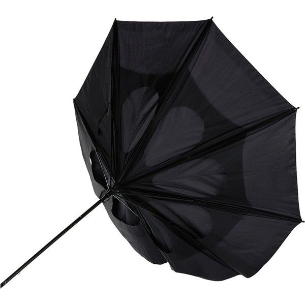 Windproof manual umbrella - black