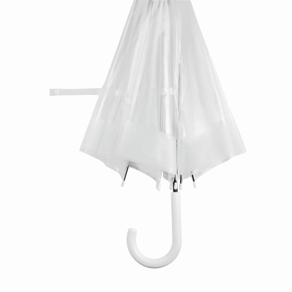 Dome-Shape Umbrella Honeymoon - Transparent / White