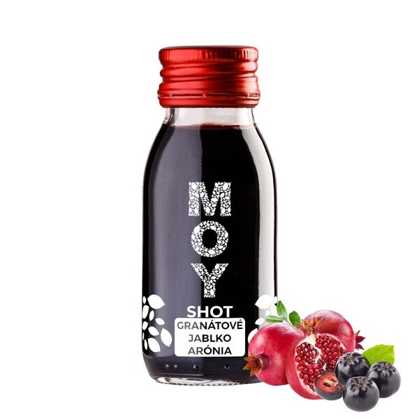MOY SHOT GRANATOVÉ JABLKO + ARÓNIA 60ml