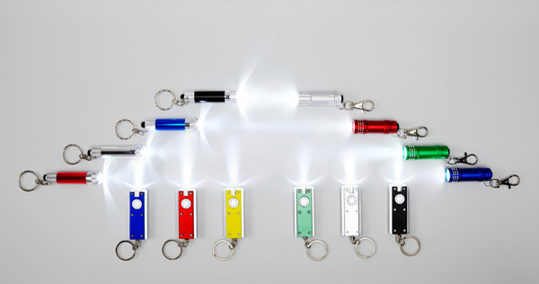 Porte-clés torche en plastique Mitchell - Silver