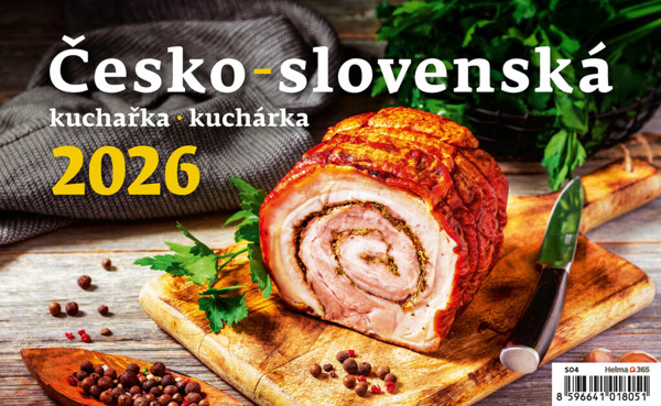 Stolní kalendář Česko-slovenská kuchárka 2026