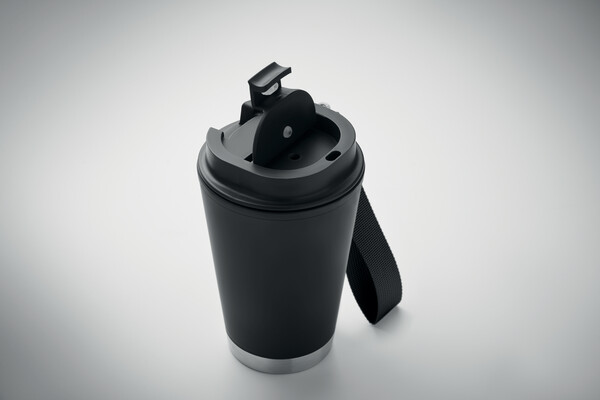 Double wall tumbler 300ml Topiz - Black