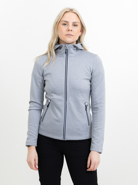 Layback Lady Hooded Jacket Grey Melange XS