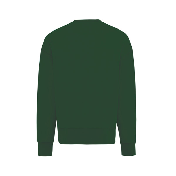 Sweater à col rond en coton recyclé Iqoniq Kruger - Forest Green / XL