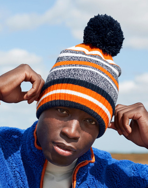 Multi-Sport Fan Beanie - French Navy / Orange / White / ONE SIZE