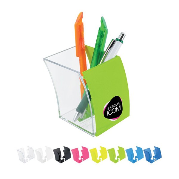 PENCIL POT (77x80x95mm) - Blanc opaque / Blanc opaque