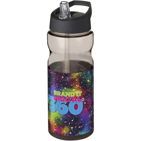 H2O Active® Base Tritan™ 650 ml spout lid sport bottle - Charcoal / Black