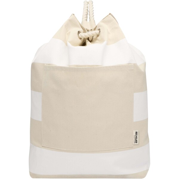 Florida 270 g/m² GRS recycled sailor duffel bag 15L - White