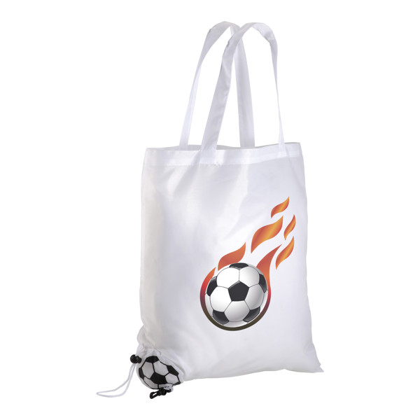 190T Polyester, Orange-, Lemon- And Blackberry-Shaped Foldable Shopping Bag - White