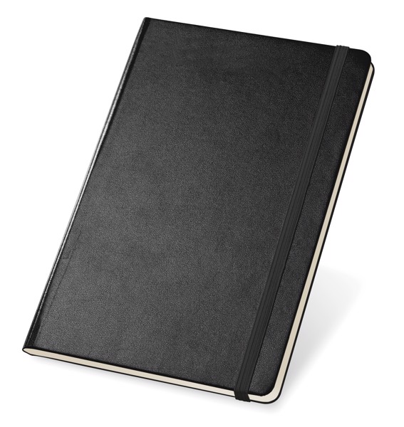 TWAIN. A5 notebook with lined sheets in ivory color - Black